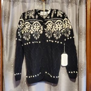 Vintage Button-Up Sweater Size Small